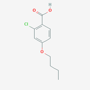 molecular formula C11H13ClO3 B2406307 Acide 4-butoxy-2-chlorobenzoïque CAS No. 95736-31-5