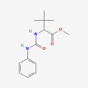 molecular formula C14H20N2O3 B2406318 Methyl 3,3-dimethyl-2-(phenylcarbamoylamino)butanoate CAS No. 1214134-06-1
