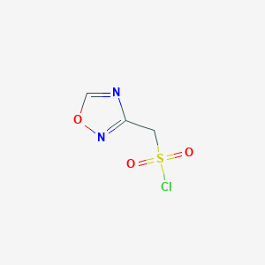 molecular formula C3H3ClN2O3S B2406343 (1,2,4-Oxadiazol-3-yl)methanesulfonyl chloride CAS No. 1596005-08-1