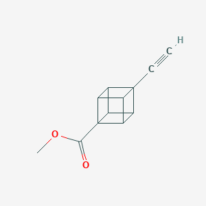 molecular formula C12H10O2 B2406355 Methyl 4-ethynylcubane-1-carboxylate CAS No. 2167874-38-4