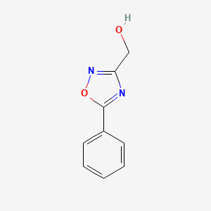 molecular formula C9H8N2O2 B2406357 (5-Phenyl-1,2,4-oxadiazol-3-yl)methanol CAS No. 73217-37-5