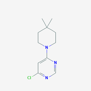 molecular formula C11H16ClN3 B2406363 4-Chloro-6-(4,4-dimethylpiperidin-1-yl)pyrimidine CAS No. 1342667-40-6