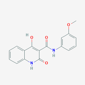 molecular formula C17H14N2O4 B2406364 4-ヒドロキシ-N-(3-メトキシフェニル)-2-オキソ-1,2-ジヒドロキノリン-3-カルボキサミド CAS No. 302922-43-6