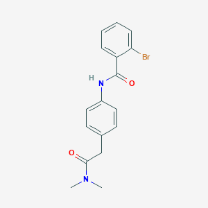 molecular formula C17H17BrN2O2 B240637 2-bromo-N-{4-[2-(dimethylamino)-2-oxoethyl]phenyl}benzamide 