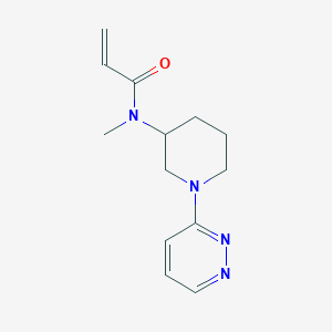 molecular formula C13H18N4O B2406370 N-Methyl-N-(1-pyridazin-3-ylpiperidin-3-yl)prop-2-enamide CAS No. 2179723-62-5