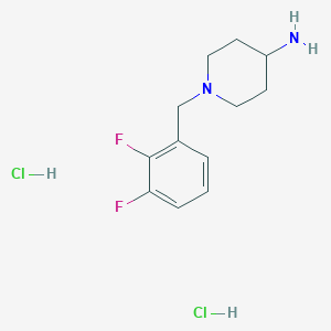 molecular formula C12H18Cl2F2N2 B2406384 1-(2,3-Difluorobenzyl)piperidin-4-aminedihydrochloride CAS No. 1286274-04-1