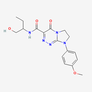 N-(1-hydroxybutan-2-yl)-8-(4-methoxyphenyl)-4-oxo-4,6,7,8-tetrahydroimidazo[2,1-c][1,2,4]triazine-3-carboxamide