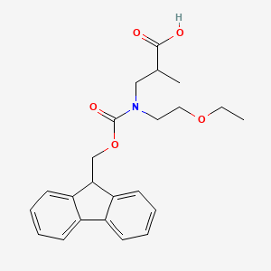 3-[2-Ethoxyethyl(9H-fluoren-9-ylmethoxycarbonyl)amino]-2-methylpropanoic acid
