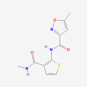 5-methyl-N-(3-(methylcarbamoyl)thiophen-2-yl)isoxazole-3-carboxamide