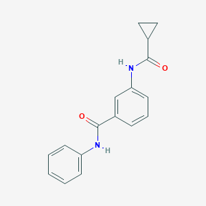 molecular formula C17H16N2O2 B240640 3-[(cyclopropylcarbonyl)amino]-N-phenylbenzamide 