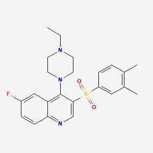 3-(3,4-Dimethylbenzenesulfonyl)-4-(4-ethylpiperazin-1-yl)-6-fluoroquinoline