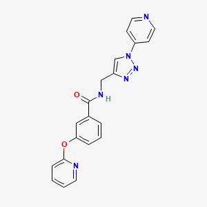3-(pyridin-2-yloxy)-N-((1-(pyridin-4-yl)-1H-1,2,3-triazol-4-yl)methyl)benzamide
