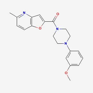 molecular formula C20H21N3O3 B2406414 (4-(3-Methoxyphenyl)piperazin-1-yl)(5-methylfuro[3,2-b]pyridin-2-yl)methanone CAS No. 941881-46-5