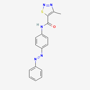4-methyl-N-(4-phenyldiazenylphenyl)thiadiazole-5-carboxamide