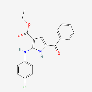 ethyl 5-benzoyl-2-(4-chloroanilino)-1H-pyrrole-3-carboxylate