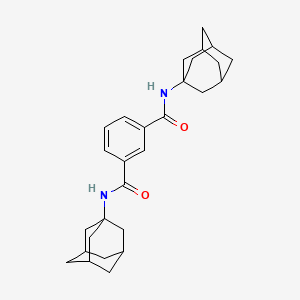 molecular formula C28H36N2O2 B2406441 1-N,3-N-bis(1-adamantyl)benzene-1,3-dicarboxamide CAS No. 313495-06-6
