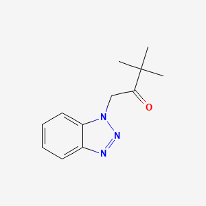 molecular formula C12H15N3O B2406466 1-Benzotriazol-1-yl-3,3-dimethyl-butan-2-one CAS No. 64921-92-2