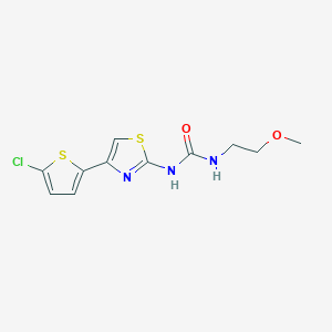 1-(4-(5-Chlorothiophen-2-yl)thiazol-2-yl)-3-(2-methoxyethyl)urea