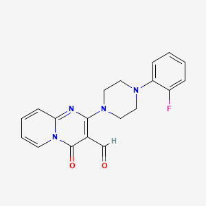 molecular formula C19H17FN4O2 B2406497 2-[4-(2-Fluorophenyl)piperazin-1-yl]-4-oxopyrido[1,2-a]pyrimidine-3-carbaldehyde CAS No. 838869-33-3