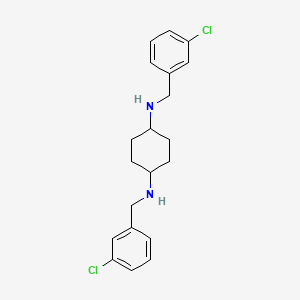 molecular formula C20H24Cl2N2 B2406499 N1,N4-Bis(3-chlorobenzyl)cyclohexane-1,4-diamine CAS No. 1400636-52-3