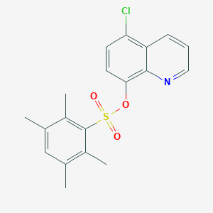 molecular formula C19H18ClNO3S B2406507 5-氯喹啉-8-基 2,3,5,6-四甲苯-1-磺酸盐 CAS No. 914232-61-4