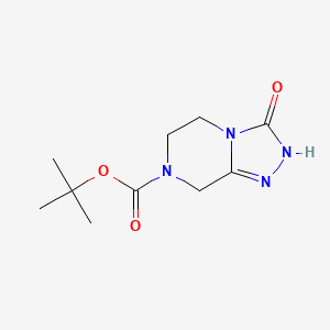 molecular formula C10H16N4O3 B2406508 7-N-Boc-3-oxo-5,6,7,8-tetrahydro-[1,2,4]triazolo[4,3-a]pyrazine CAS No. 1182359-42-7