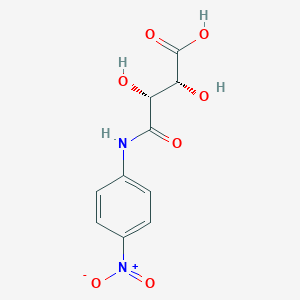 molecular formula C10H10N2O7 B2406509 (+)-4'-Nitrotartranilic acid CAS No. 60908-35-2