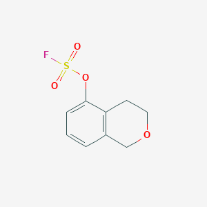 molecular formula C9H9FO4S B2406512 5-Fluorosulfonyloxy-3,4-dihydro-1H-isochromene CAS No. 2408969-67-3