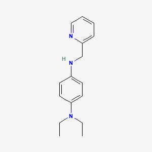 molecular formula C16H21N3 B2406535 N1,N1-二乙基-N4-[(吡啶-2-基)甲基]苯-1,4-二胺 CAS No. 1156060-84-2
