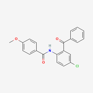 molecular formula C21H16ClNO3 B2406540 N-(2-benzoyl-4-chlorophenyl)-4-methoxybenzamide CAS No. 169263-14-3