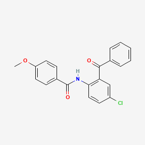 molecular formula C21H16ClNO3 B2406540 N-(2-benzoyl-4-chlorophényl)-4-méthoxybenzamide CAS No. 169263-14-3