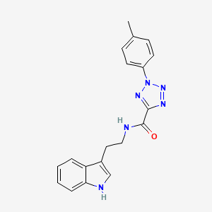 molecular formula C19H18N6O B2406547 N-(2-(1H-indol-3-yl)ethyl)-2-(p-tolyl)-2H-tetrazole-5-carboxamide CAS No. 1396757-80-4