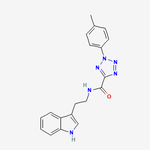 molecular formula C19H18N6O B2406547 N-(2-(1H-吲哚-3-基)乙基)-2-(对甲苯基)-2H-四唑-5-甲酰胺 CAS No. 1396757-80-4