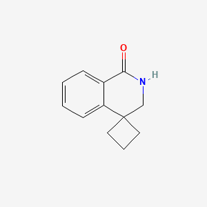 molecular formula C12H13NO B2406548 2',3'-dihydro-1'H-spiro[cyclobutane-1,4'-isoquinolin]-1'-one CAS No. 850875-64-8