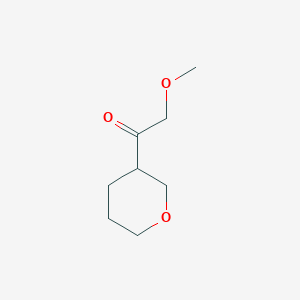 molecular formula C8H14O3 B2406552 2-Methoxy-1-(oxan-3-yl)ethan-1-one CAS No. 1528714-77-3