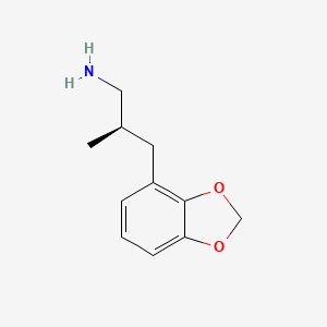 molecular formula C11H15NO2 B2406597 (2R)-3-(1,3-Benzodioxol-4-yl)-2-methylpropan-1-amine CAS No. 2248199-52-0