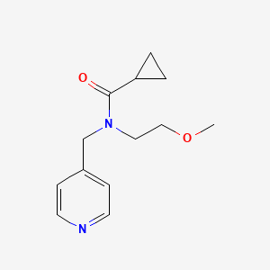 molecular formula C13H18N2O2 B2406602 N-(2-methoxyethyl)-N-(pyridin-4-ylmethyl)cyclopropanecarboxamide CAS No. 1286724-48-8