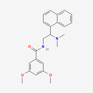 molecular formula C23H26N2O3 B2406607 N-(2-(dimethylamino)-2-(naphthalen-1-yl)ethyl)-3,5-dimethoxybenzamide CAS No. 941931-79-9