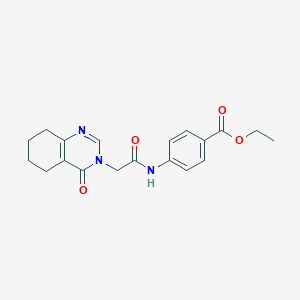 ethyl 4-(2-(4-oxo-5,6,7,8-tetrahydroquinazolin-3(4H)-yl)acetamido)benzoate
