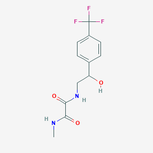 molecular formula C12H13F3N2O3 B2406616 N1-(2-hydroxy-2-(4-(trifluoromethyl)phenyl)ethyl)-N2-methyloxalamide CAS No. 1351600-91-3