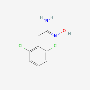 molecular formula C8H8Cl2N2O B2406630 2-(2,6-Dichlorophenyl)-1-(hydroxyimino)ethylamine CAS No. 77831-51-7