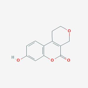 molecular formula C12H10O4 B2406648 8-hydroxy-1H,2H,4H,5H-pyrano[3,4-c]chromen-5-one CAS No. 2138078-17-6