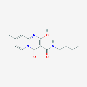 molecular formula C14H17N3O3 B2406651 N-butyl-2-hydroxy-8-methyl-4-oxo-4H-pyrido[1,2-a]pyrimidine-3-carboxamide CAS No. 886895-92-7