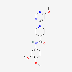 N-(3,4-dimethoxyphenyl)-1-(6-methoxypyrimidin-4-yl)piperidine-4-carboxamide