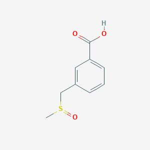 molecular formula C9H10O3S B2406674 3-(Methanesulfinylmethyl)benzoic acid CAS No. 956332-98-2