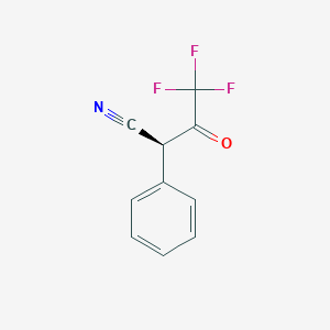 molecular formula C10H6F3NO B2406680 (2S)-4,4,4-trifluoro-3-oxo-2-phenylbutanenitrile CAS No. 2059483-09-7