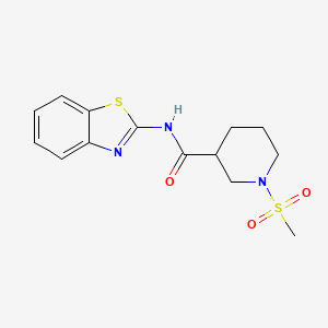 N-(benzo[d]thiazol-2-yl)-1-(methylsulfonyl)piperidine-3-carboxamide