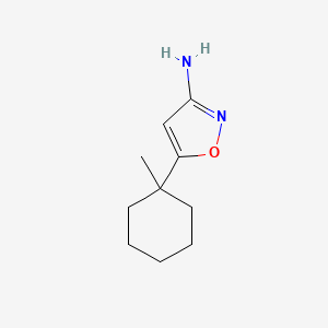 molecular formula C10H16N2O B2406687 5-(1-Methylcyclohexyl)-1,2-oxazol-3-amine CAS No. 1695168-18-3