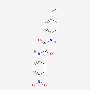 molecular formula C16H15N3O4 B2406696 N1-(4-乙基苯基)-N2-(4-硝基苯基)草酰胺 CAS No. 899974-36-8