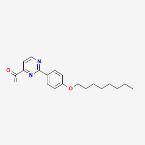 molecular formula C19H24N2O2 B2406705 2-(4-Octoxyphenyl)pyrimidine-4-carbaldehyde CAS No. 477889-24-0